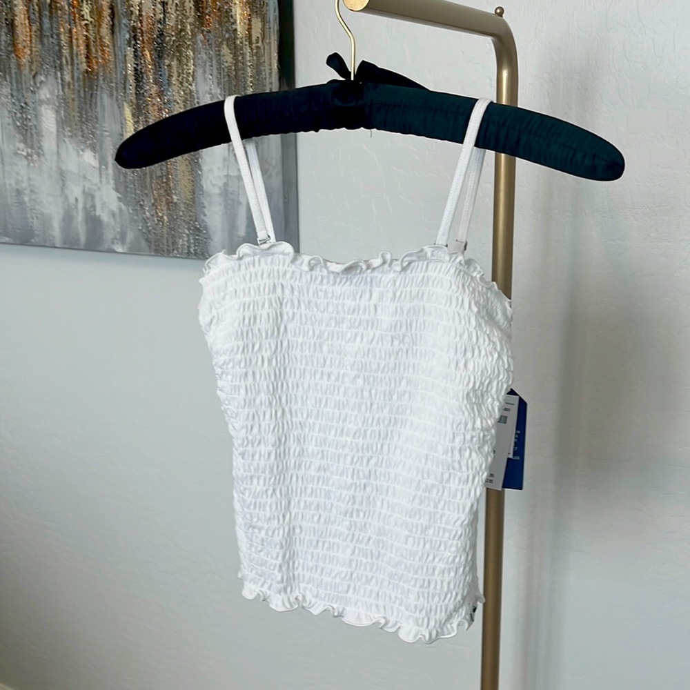 Abercrombie Kids Removable Strap White Tank 11/12 NWT